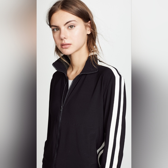 Norma Kamali Track Suit with White Stripes - Picture 2 of 16